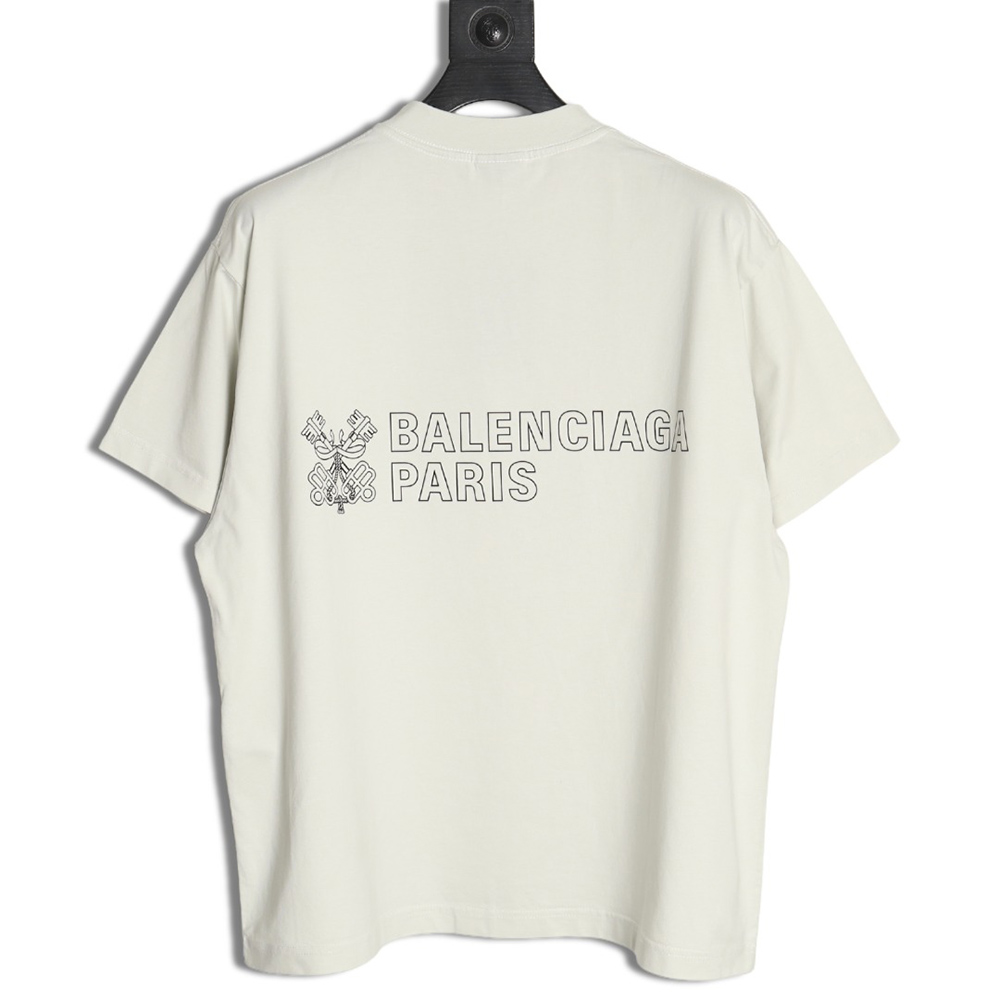 Balenciaga Chinese knot print short-sleeved T-shirt