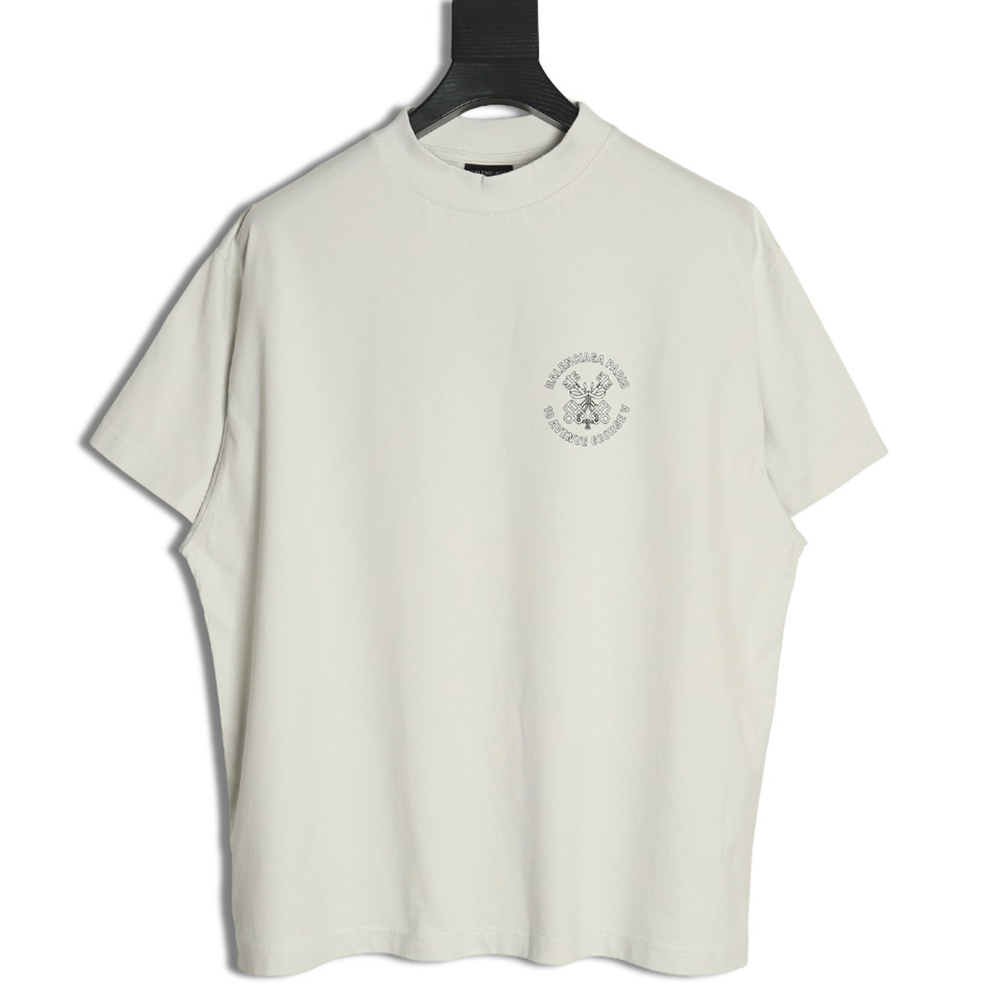 Balenciaga Chinese knot print short-sleeved T-shirt