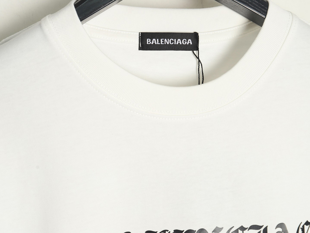 Balenciaga Destroyed Letters Short Sleeve T-shirt