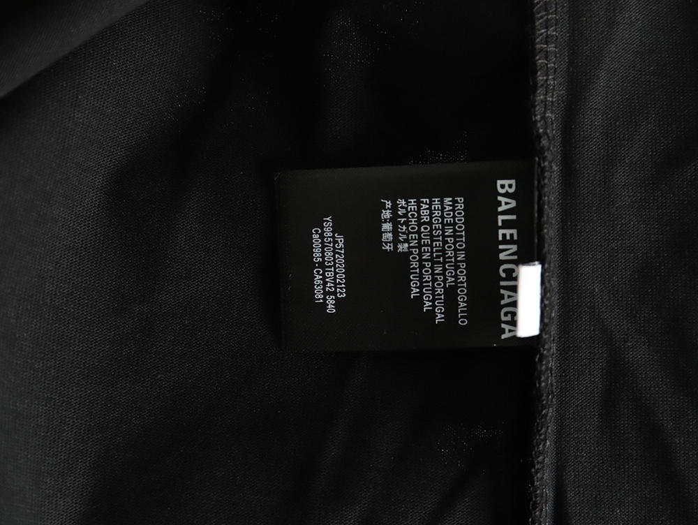 Balenciaga Destroyed Letters Short Sleeve T-shirt TSK1