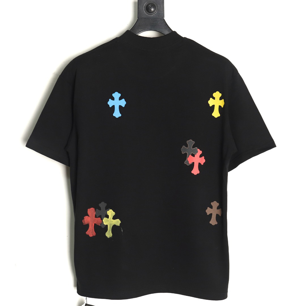 Chrome Hearts Painted Cross Short Sleeve T-Shirt