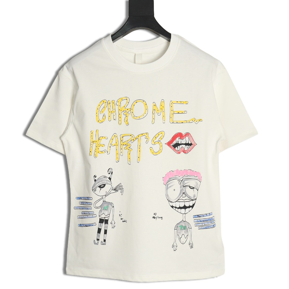 Chrome Hearts graffiti cartoon short-sleeved T-shirt