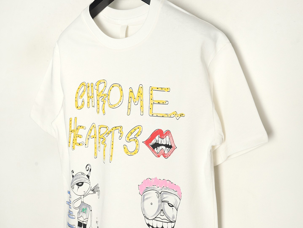 Chrome Hearts graffiti cartoon short-sleeved T-shirt