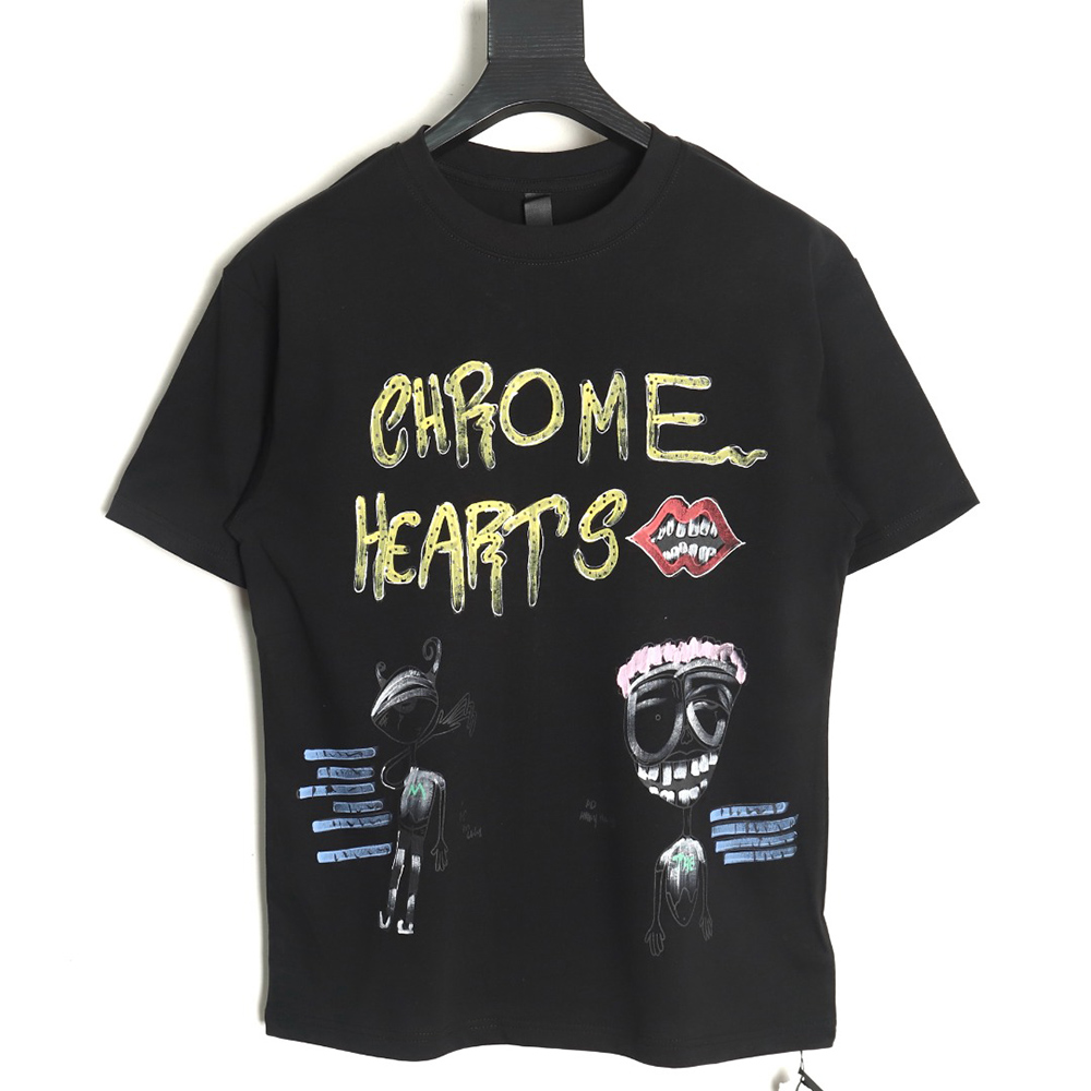 Chrome Hearts graffiti cartoon short-sleeved T-shirt TSK1