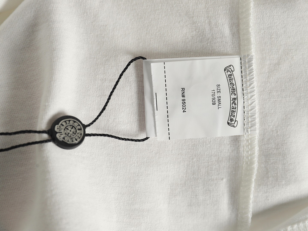 Chrome Hearts leather logo short-sleeved T-shirt TSK2
