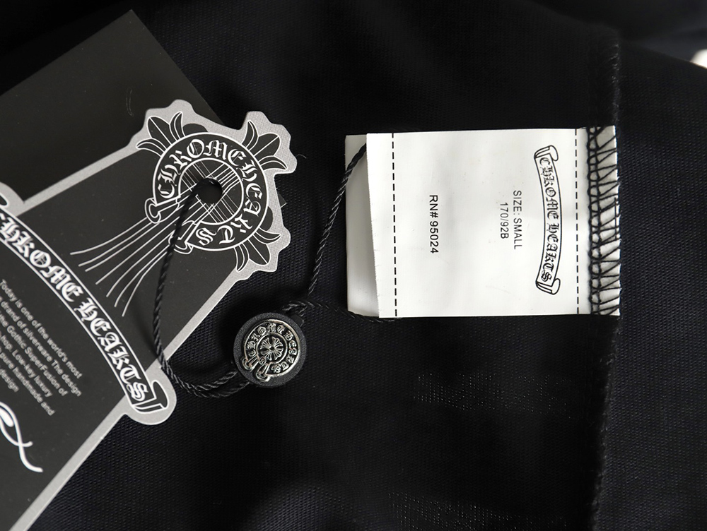 Chrome Hearts leather logo short-sleeved T-shirt TSK3