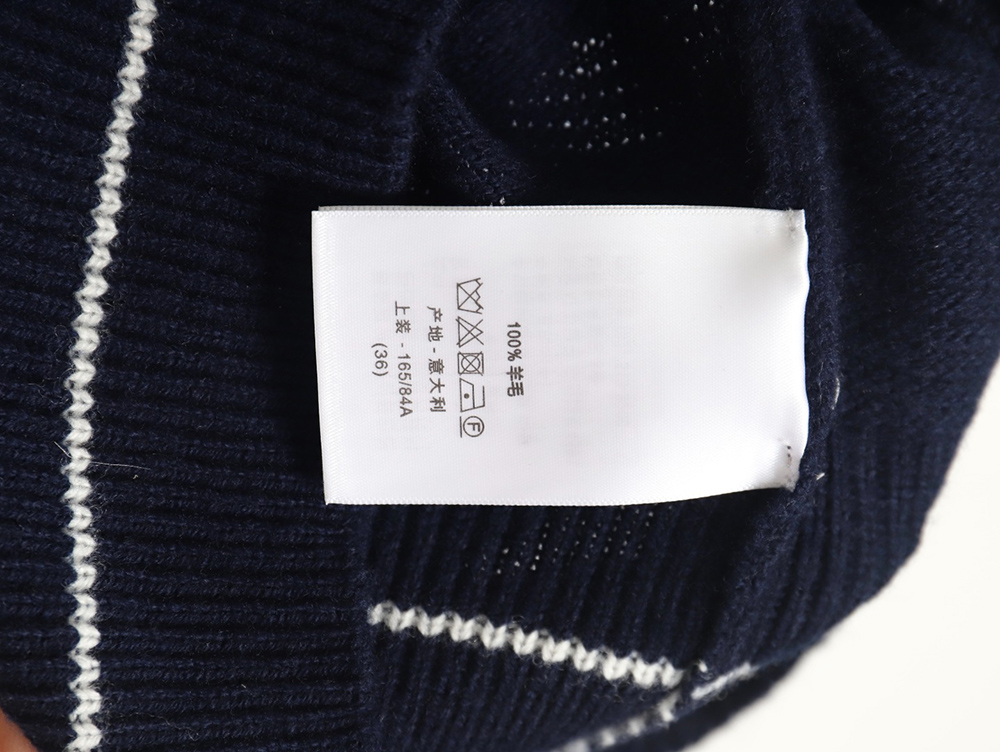 Dior letter knitted sweater short sleeves