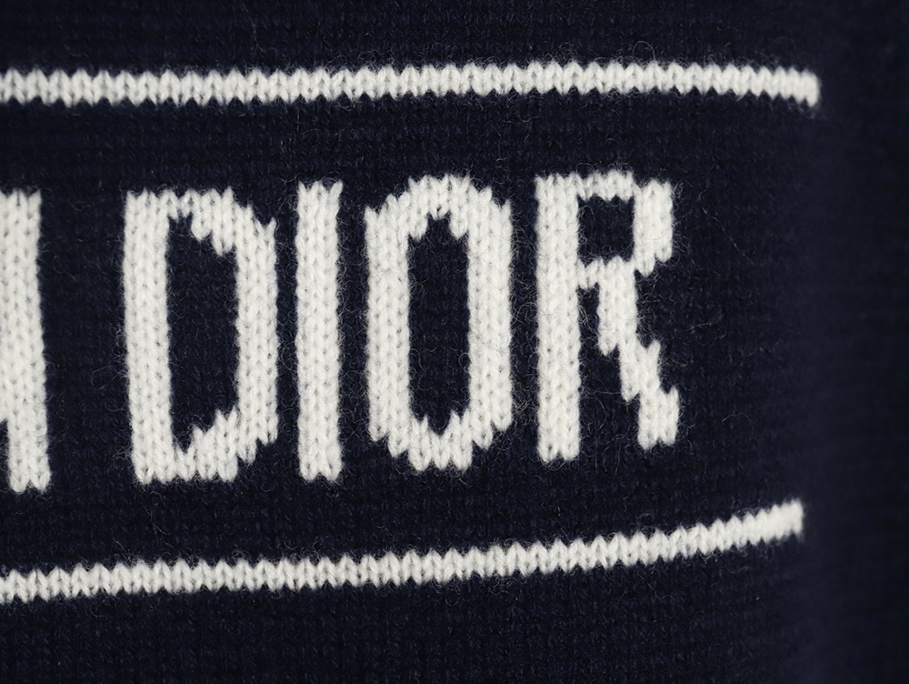 Dior letter knitted sweater short sleeves