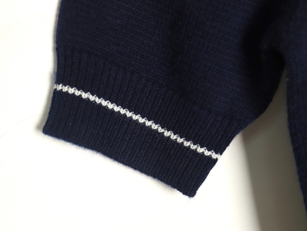 Dior letter knitted sweater short sleeves