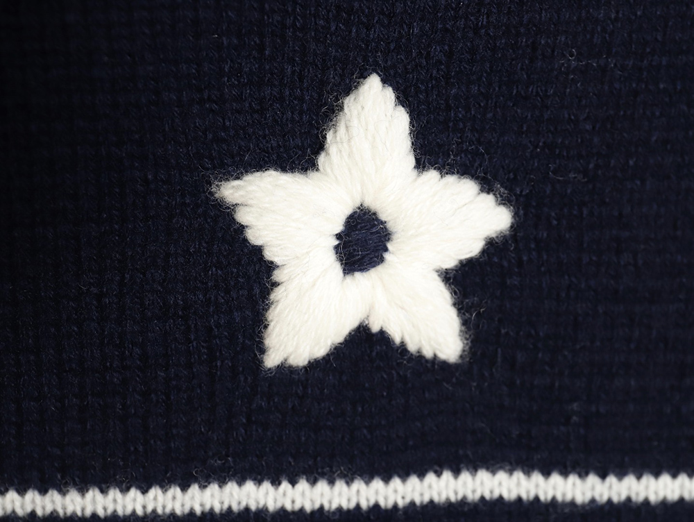 Dior letter knitted sweater short sleeves