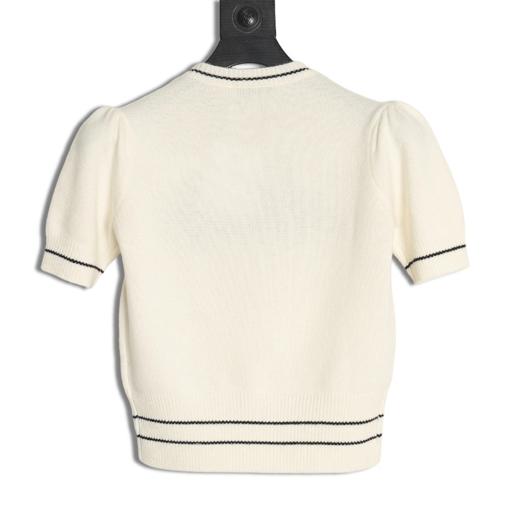 Dior letter knitted sweater short sleeves TSK1