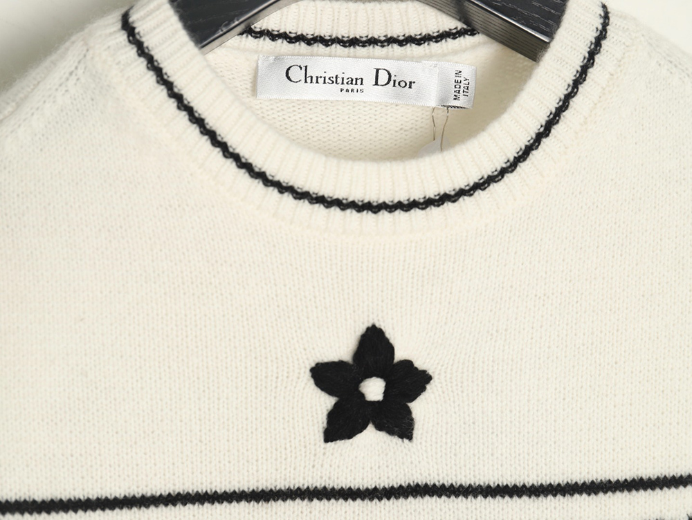 Dior letter knitted sweater short sleeves TSK1