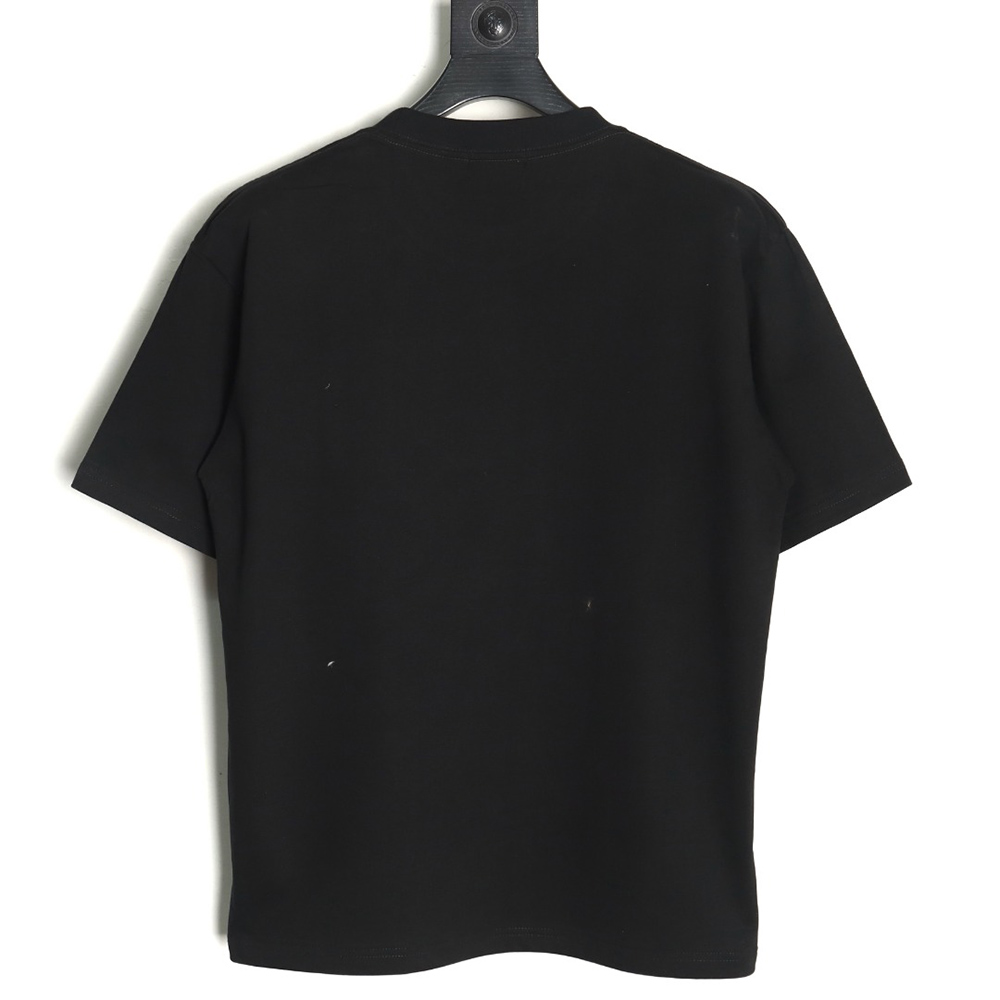 Loewe fluorescent yellow label short-sleeved T-shirt TSK1