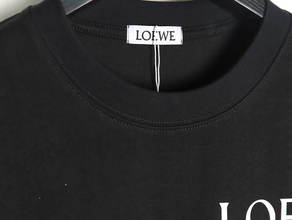 Loewe fluorescent yellow label short-sleeved T-shirt TSK1