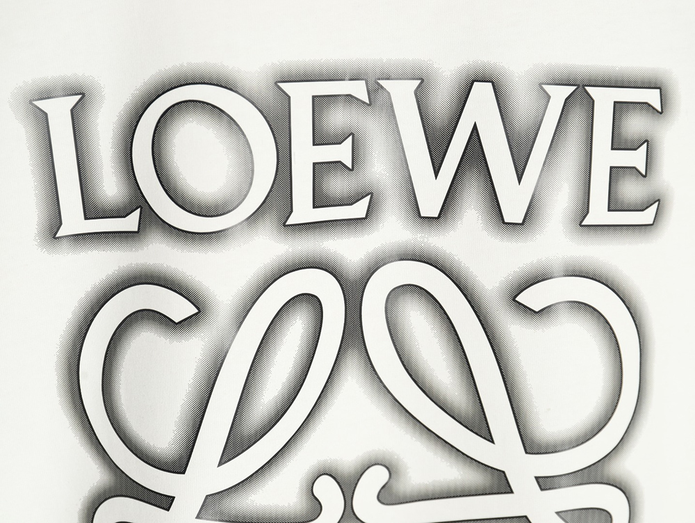 Loewe Shadow Four Leaf Clover Short Sleeve T-shirt