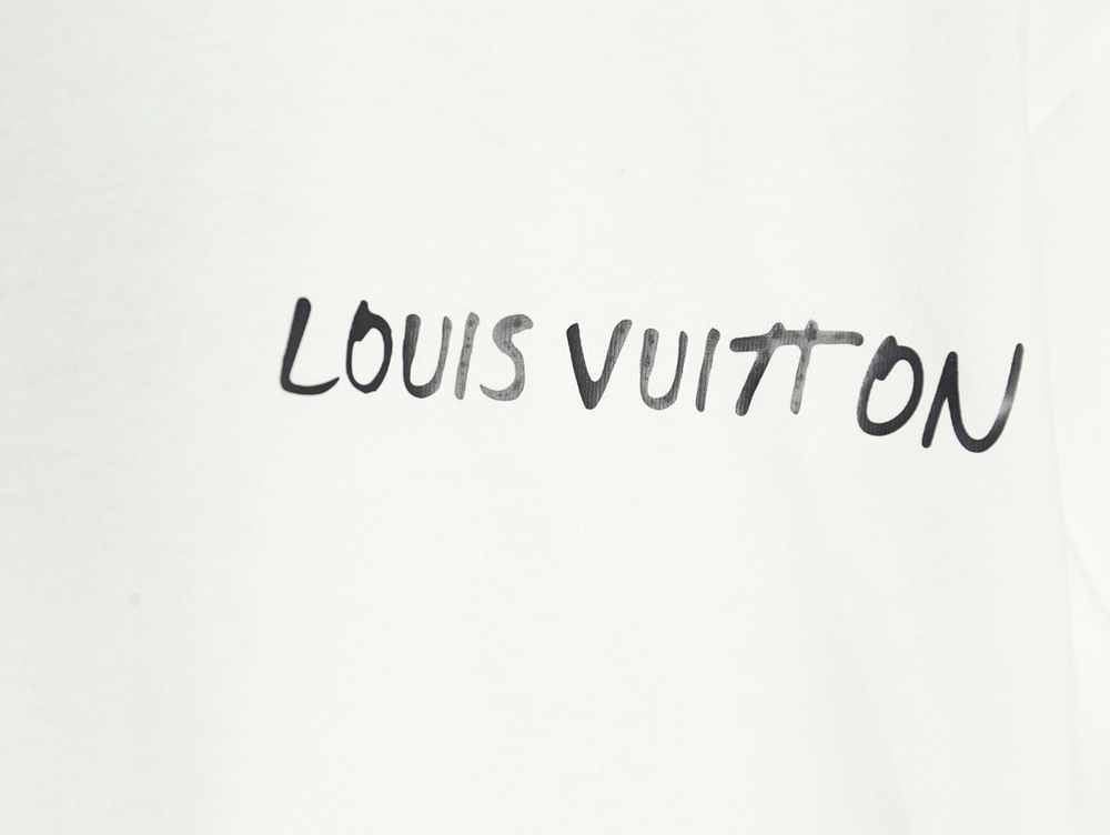 Louis Vuitton slogan lettering short sleeve T-shirt