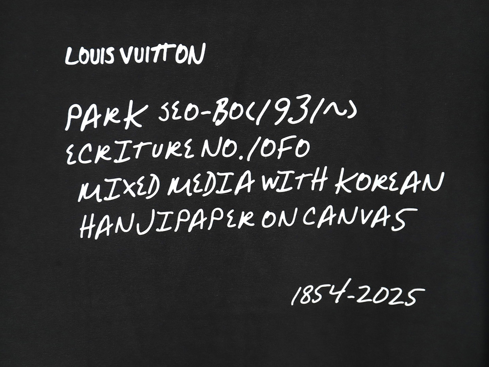 Louis Vuitton slogan lettering short sleeve T-shirt TSK1