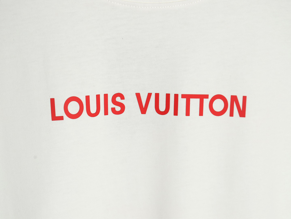 Louis Vuitton Silicone Lettering Short Sleeve T-Shirt