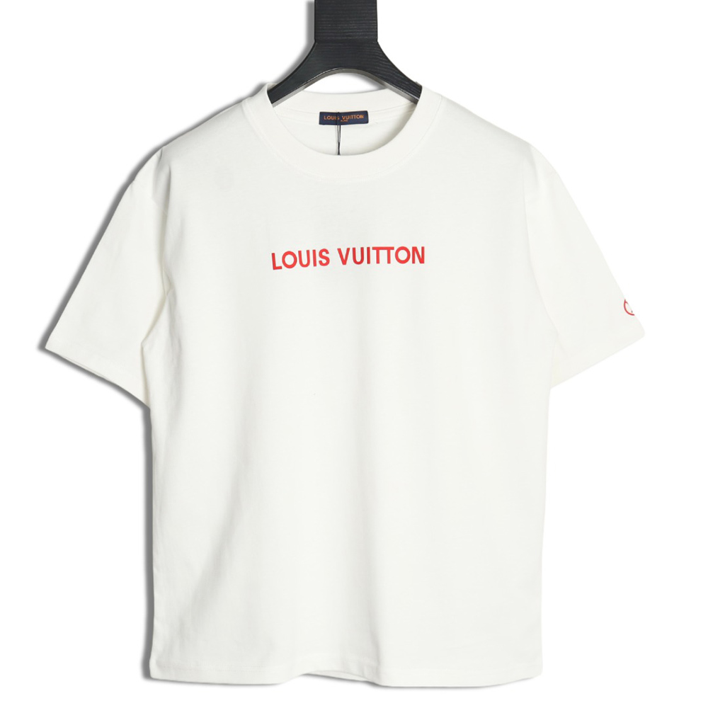 Louis Vuitton Silicone Lettering Short Sleeve T-Shirt