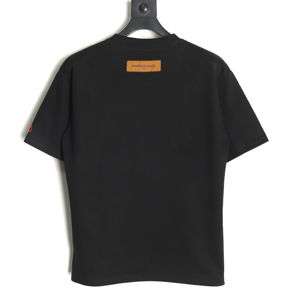 Louis Vuitton Silicone Lettering Short Sleeve T-Shirt TSK1