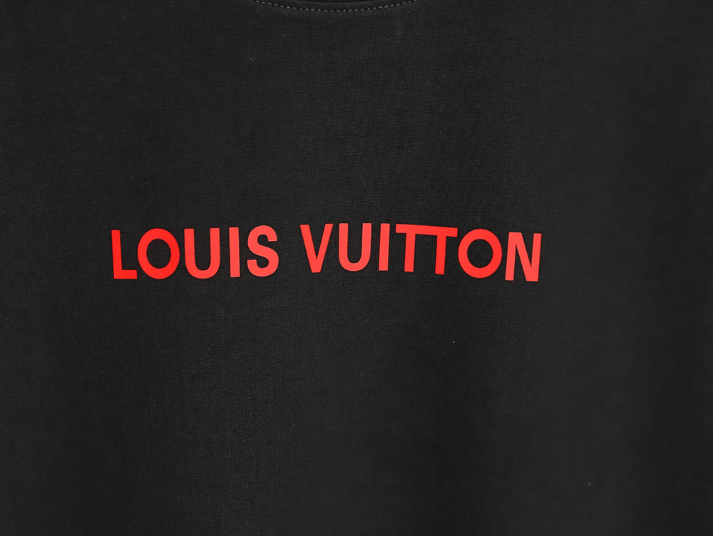 Louis Vuitton Silicone Lettering Short Sleeve T-Shirt TSK1