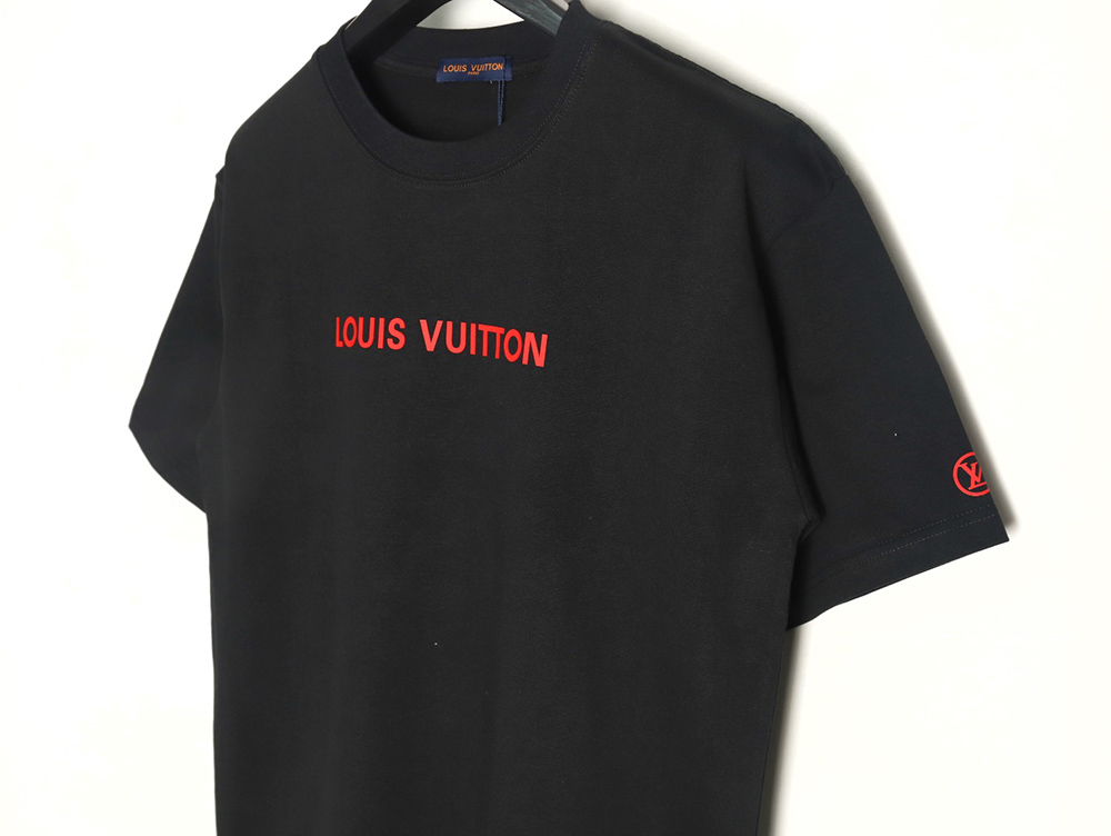 Louis Vuitton Silicone Lettering Short Sleeve T-Shirt TSK1
