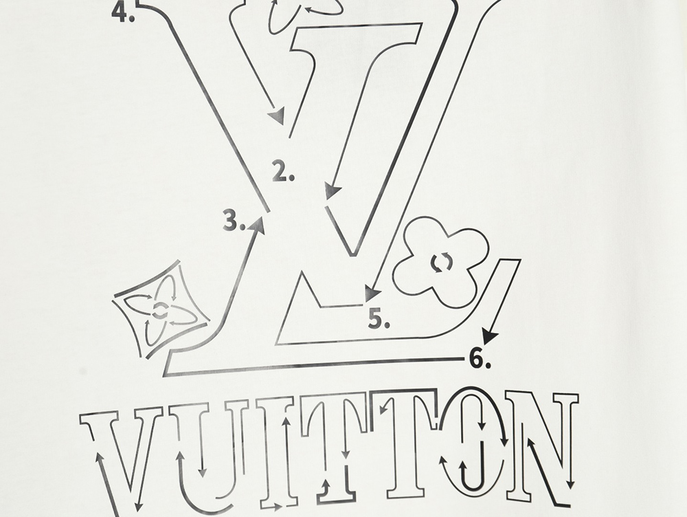 Louis Vuitton small logo monogram short sleeve T-shirt