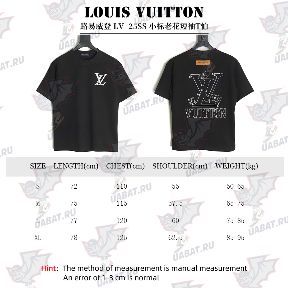 Louis Vuitton small logo monogram short sleeve T-shirt TSK1
