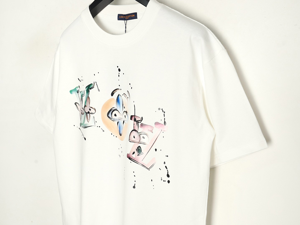 Louis Vuitton chest cartoon short sleeve T-shirt