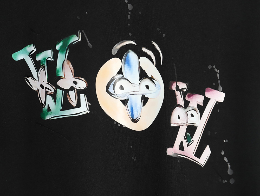 Louis Vuitton chest cartoon short sleeve T-shirt TSK1
