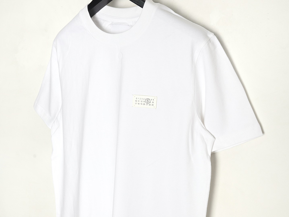 Maison Margiela Leather Label Zhangzi Short Sleeve T-Shirt
