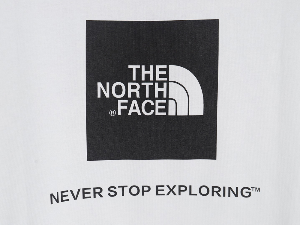 The North Face joint model square small logo printed short sleeves