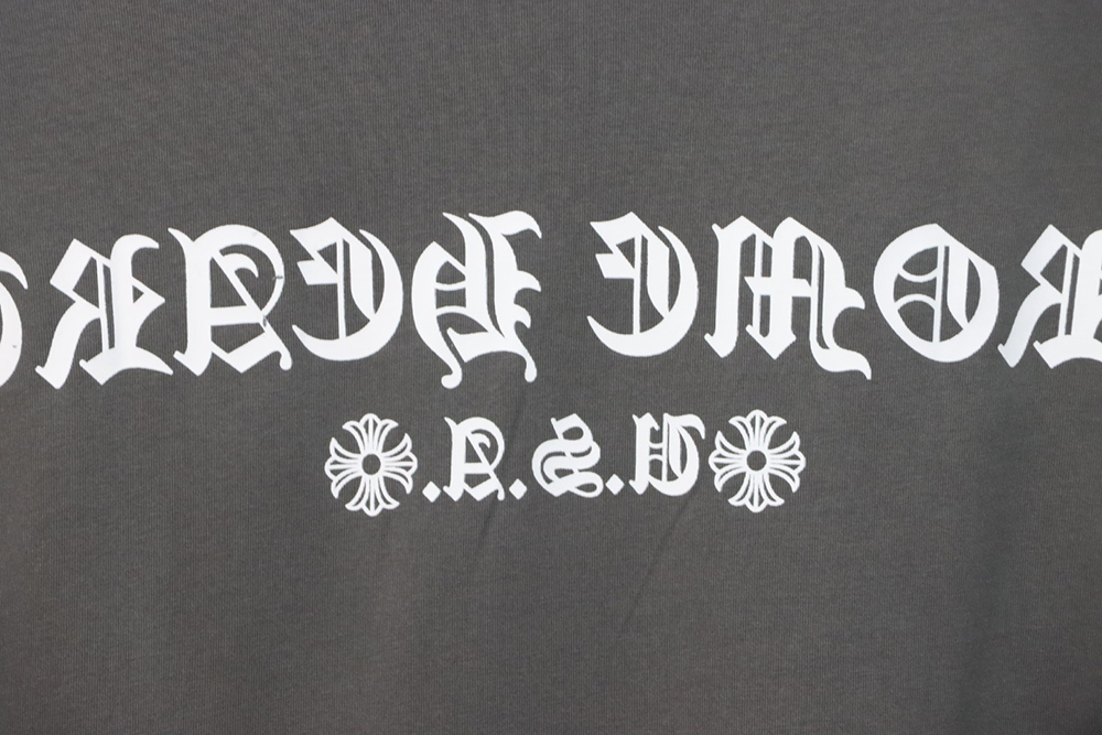 Chrome Hearts Horseshoe Sanskrit Letter Print Short Sleeve