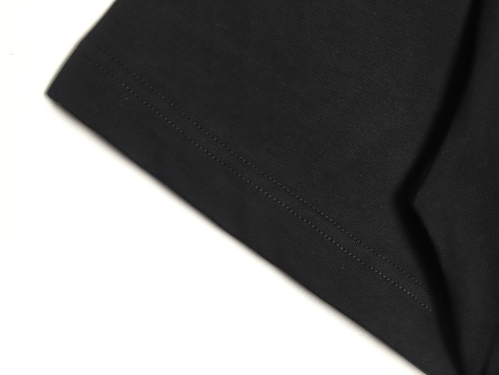 Saint Laurent back lettering logo foam print short sleeve T-shirt