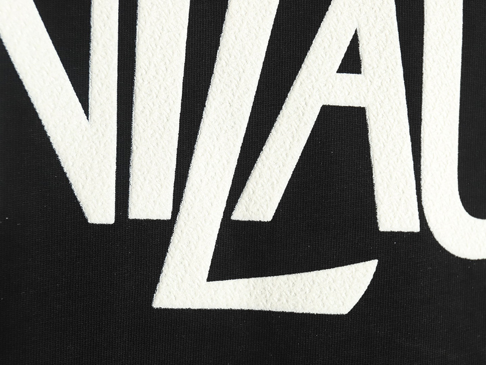 Saint Laurent back lettering logo foam print short sleeve T-shirt