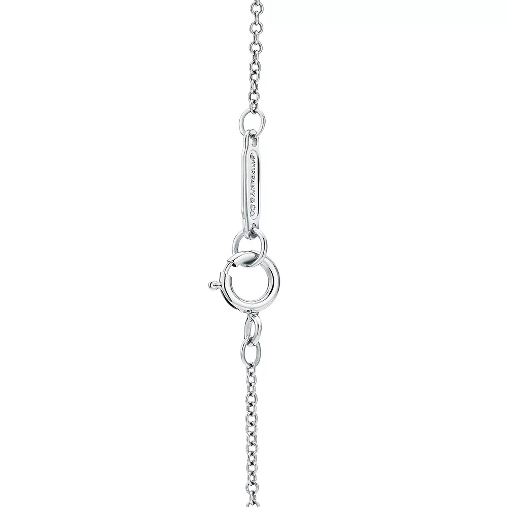 Tiffany Pink Double Heart Tag Pendant