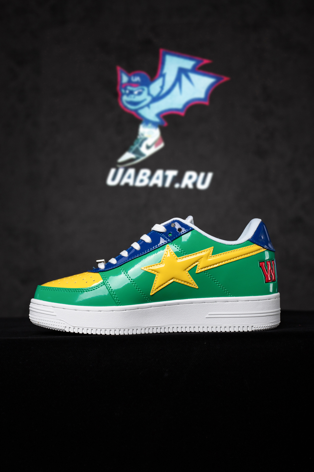 Bapesta Low M2 'Green Shark Face'