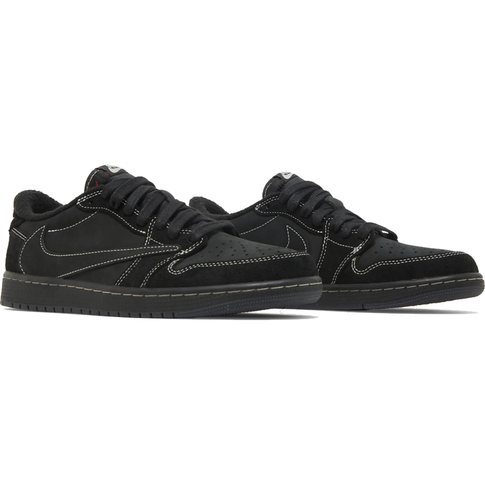 Little Kids' Travis Scott x Air Jordan 1 Retro Low 'Black Phantom'