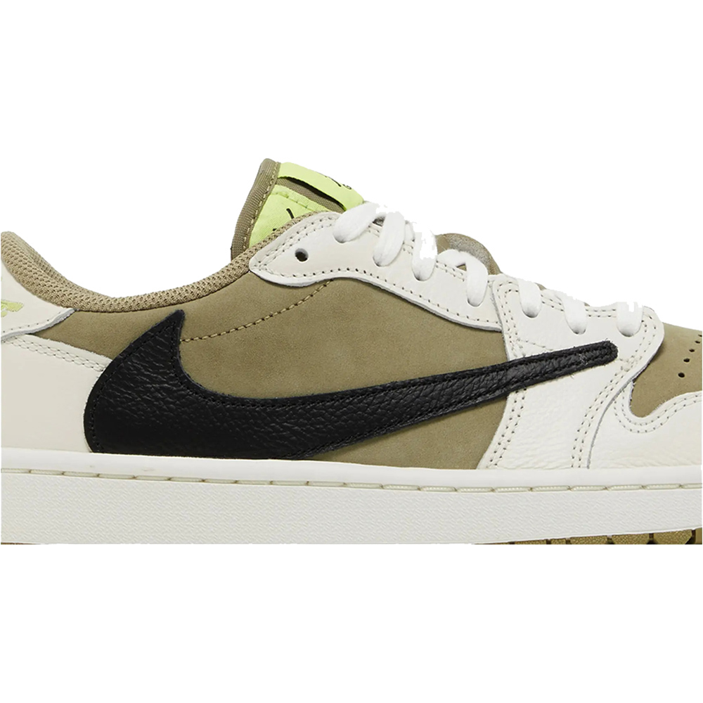 Little Kids' Travis Scott x Air Jordan 1 Low Golf 'Neutral Olive'