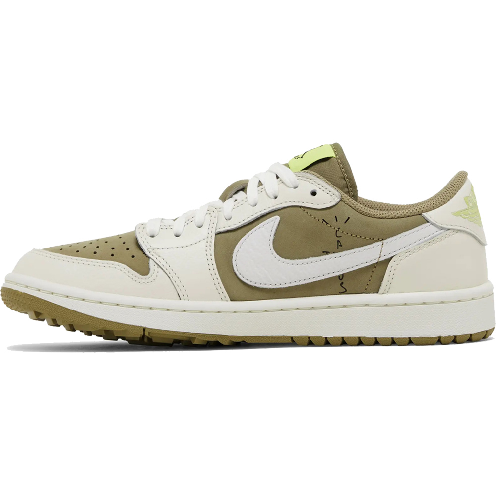 Little Kids' Travis Scott x Air Jordan 1 Low Golf 'Neutral Olive'