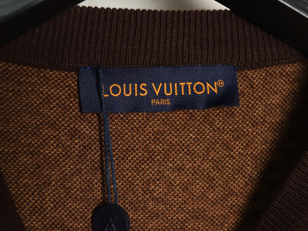 Louis Vuitton Pharrell diamond logo checkerboard knit short-sleeve