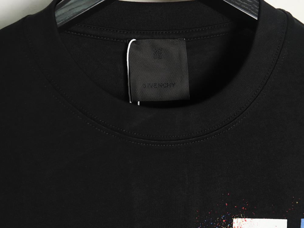 Givenchy colorful ink print short sleeve T-shirt TSK1