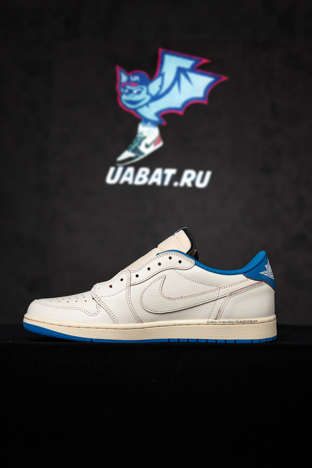 Fragment Design x Travis Scott x Air Jordan 1 Retro Low OG SP 'Sail Military Blue'