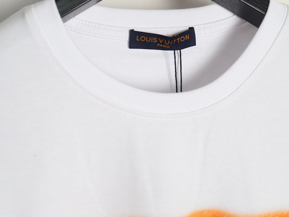 Louis Vuitton World Map Art Print Rhinestone Short Sleeve T-Shirt