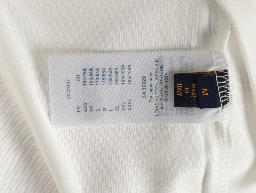 Louis Vuitton dark pattern large logo embroidered short sleeve T-shirt