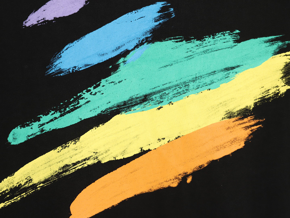 Louis Vuitton hand-painted colorful logo graffiti short-sleeved T-shirt TSK1