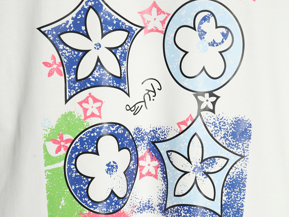 Louis Vuitton four-flower short-sleeved T-shirt