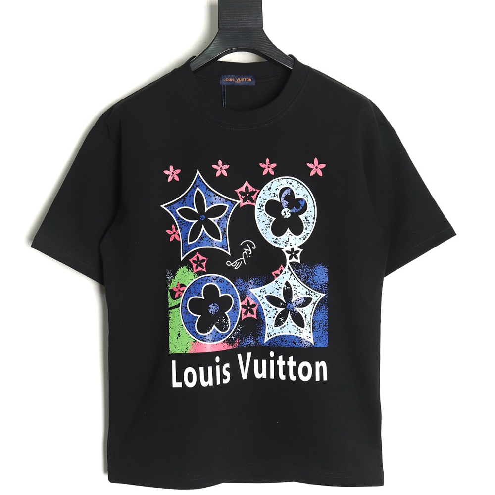 Louis Vuitton four-flower short-sleeved T-shirt TSK1