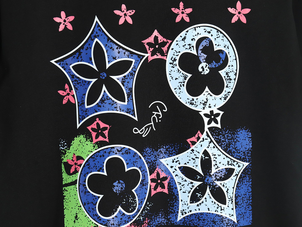 Louis Vuitton four-flower short-sleeved T-shirt TSK1