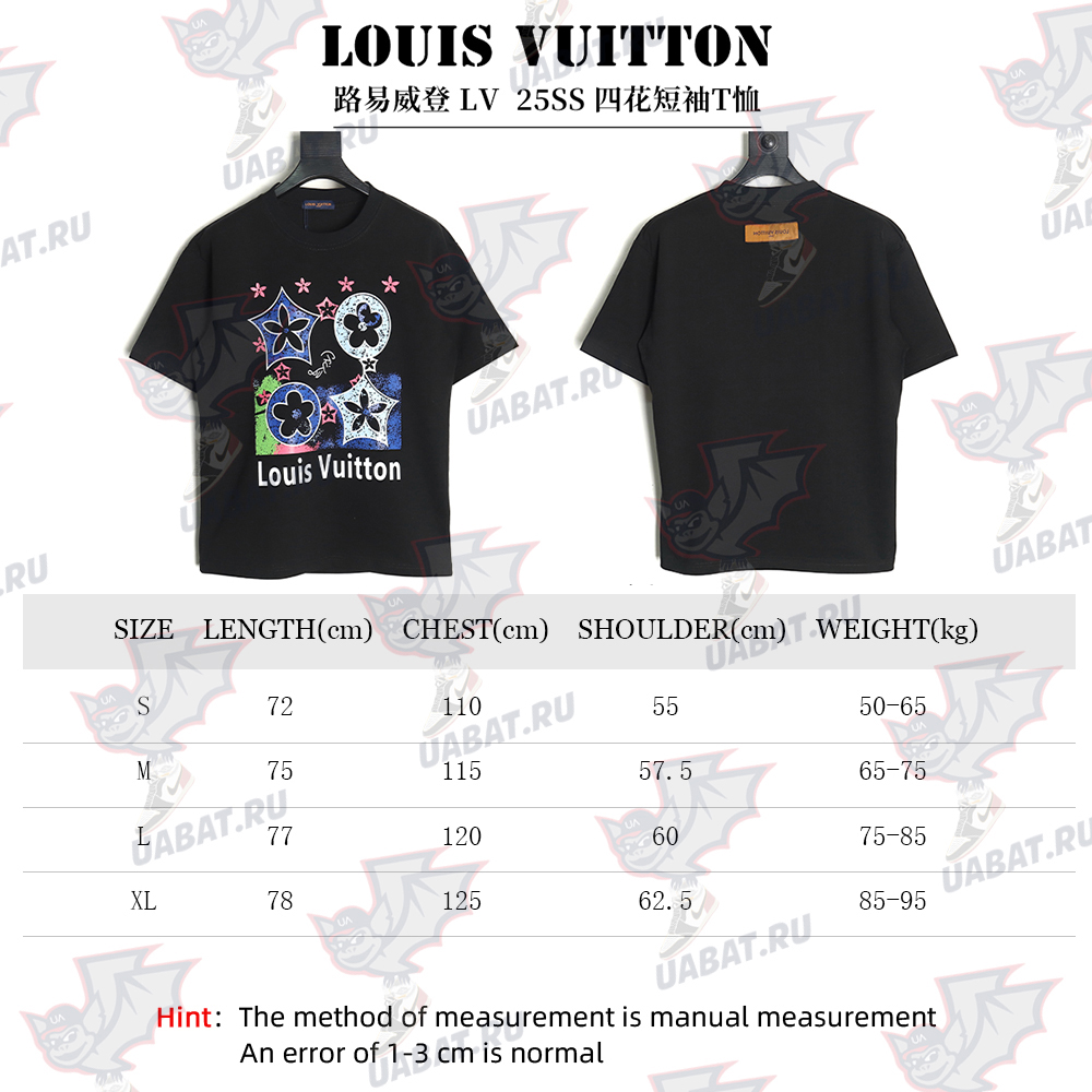 Louis Vuitton four-flower short-sleeved T-shirt TSK1